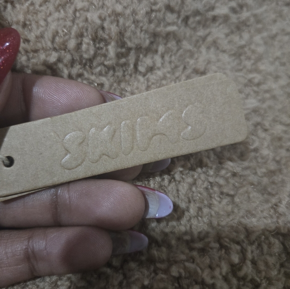 Skims Tan Cropped Sherpa Cozy Knit Tank Top Shirt, Size L/XL - Picture 6 of 6